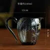 Nuevo Juego de Té de Vidrio Resistente al Calor con Patrón de Bambú Dorado y Plateado Estilo Chino, Taza de Ceremonia, Separador de Té, Tetera Transparente