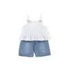 Ropa de Bebé, Conjunto de Verano para Bebés Niñas, Estilo Delgado para Salir, Conjunto de Verano para Bebés Niñas de un Año, Nuevo Conjunto de Dos Piezas a la Moda