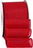 Comércio Exterior 6,3cm Fio de Ferro Borda Envolvida Fita de Linho Imitação Laço de Natal Fita para Caixa de Presente Vendedor Quente da Amazon