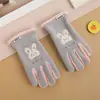Guantes de Invierno para Bebé Niño y Niña Oso de Peluche Franela Cálidos Cinco Dedos Deportes al Aire Libre Guantes de Terciopelo Austriaco Cinco Dedos