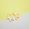 Animales Lindos Unicornio Accesorios para Joyería DIY Colgante Pequeño Pendientes Hechos a Mano Pulsera Collar Aleación Accesorios de Goteo de Aceite