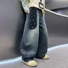 Pantalones para niño, colección de otoño, jeans para niño talla grande, estilo coreano, nueva colección primavera/otoño 2026, pantalones largos de pierna ancha para niño, estilo otoñal de moda