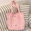 Bolso de Hombro y Axila de Encaje de Gran Capacidad Nuevo Transfronterizo, Bolso Tote para Viajes Diarios, Bolso de Lona de Moda Fresco y Elegante