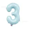 Globos de Aluminio de 16 pulgadas Azul Bebé Azul Macarrón para Bebé de 26 Letras A-Z en Versión de EE. UU., Soporta Varias Combinaciones de Conjuntos