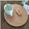 Tabla de Madera Corrugada Estilo Escandinavo Personalizada para Pan, Bandeja para el Hogar de Madera de Haya, Almacenamiento para Aromaterapia, Bandeja para el Té de la Tarde