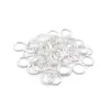 100 Anillos O múltiples tamaños anillo abierto anillo simple anillo de hierro anillo de conexión Accesorios para joyería DIY