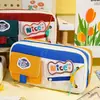 Estojo para Lápis Nova Temporada Escolar para Alunos do Ensino Fundamental Estojo Retro de 9 Camadas Grande Capacidade Estojo de Alta Qualidade