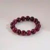 Pulsera elástica de acrílico color rojo rosa estilo vacacional transfronterizo europeo y americano, pulsera de moda de lujo ligero, venta al por mayor de joyería de alta gama