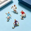 Broche de Mercadoria Esportiva de Futebol Liga de Zinco Impressão UV Estrela do Futebol Rei do Futebol Decoração de Roupa Insígnia de Lembrança
