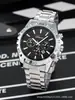Reloj para Hombre Tendencia de Moda Esfera Grande con Calendario Correa de Acero Resistente al Agua Reloj de Cuarzo Venta al por Mayor