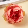 Ramo de flores de seda artificiales de rosa hechas a mano para decoración del hogar y paisajismo con plantas verdes artificiales