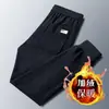 Pantalones para hombre transfronterizos, talla grande, primavera y otoño, para hombres altos y corpulentos, corte recto holgado, de pana casual deportivo, pantalones largos de otoño con forro polar para hombre