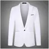 Moda Casual Blazer de Comercio Exterior para Hombre Ajuste Delgado Traje de Negocios Traje Pequeño de un Solo Botón para Hombre Dropshipping Transfronterizo