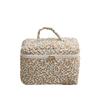 Suministro transfronterizo gran capacidad estilo coreano bolsa de cosméticos portátil bolsa de mamá bolsa de almacenamiento floral bolsa de pañales acolchada bolsa para labiales