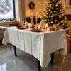 Toalha de mesa descartável Snowflake Toalha de mesa Natal festa de aniversário toalha de mesa impermeável toalha de mesa floco de neve