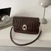 Bolso de moda nuevo para mujer 2026, bolso cuadrado pequeño simple y versátil, bolso de hombro y bandolera clásico, moderno y elegante