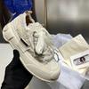 Tênis de Lona Escondido Estilo Wu Jianhao Cadarço Solado Grosso Sorriso Aberto Bico Larga Estilo Casal Sapatos de Mendigo Puro Original