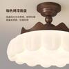 [Estrictamente Seleccionado] Lámpara de Techo Estilo Francés de la Edad Media Tardía Lámpara de Habitación Estilo Flor de Madera de Nogal Retro Crema Nuevo Estilo 2025