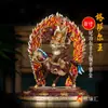 Estátuas de Buda Protetor Rei Gesar Estátuas de Buda para Casa Xizang Decoração Nepal Feito à Mão Cobre Meio Dourado 8 Polegadas