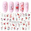 Nuevas pegatinas de uñas transfronterizas serie Día de San Valentín lindo oso amor pequeño contacto calcomanías de uñas con marca de agua al por mayor