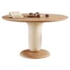 Mesa de comedor redonda nórdica de madera estilo japonés apartamento pequeño estilo tranquilo mesa de comedor de madera maciza combinación de mesa y silla redonda para comedor