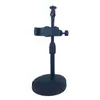 Suporte de Mesa Telescópico Ajustável com Base de Dupla Fenda para Celular, Suporte com Clipe de Expansão Multi-Posição, Microfone, Suporte para Transmissão ao Vivo
