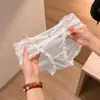 Ventas Directas de Fábrica Superventas Transfronterizo Encaje Ropa Interior para Mujer Tiro Bajo Transpirable Satén Transpirable Bragas para Chicas Jóvenes