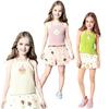 Novo Estilo Shorts e Tops Camisolas para Bebês Meninas, Calças Finas de Verão para Usar por Cima, Calças de Renda para Bebês
