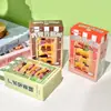 Estante de exhibición de comida para armar, juguete de cocina de juego para niños, set de juego de comida en miniatura, decoraciones de comida realistas, escena en miniatura divertida