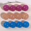 Cuentas de pan al vapor de gelatina semitransparente de 15 mm, parche de resina redondo de tambor, media pastilla, material al por mayor para tocados DIY, funda para teléfono móvil femenino