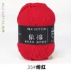 Hilo de Algodón Leche de 4 Hebras Bola de Lana para Bebé Grosor Medio Bufanda para Muñeca Tejida a Crochet Paquete de Materiales para Tejido Manual DIY Ramo Al por Mayor