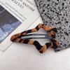 Coreia do Sul Dongdaemun com presilha de cabelo BB com estampa de leopardo retrô presilha para franja temperamento simples moda presilha lateral presilha de cabelo quebrada presilha de cabelo