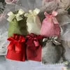Bolsa de Lino con Cordón Bolsa para Empaquetar Joyería de Lino Imitación Bolsa de Regalo con Lazo Bolsa de Almacenamiento con Cordón Bolsa para Especias Fabricante Venta al por Mayor