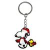 Nuevo Llavero de Snoopy Lindo Dibujo Animado Colgante Periférico Llavero Colgante para Coche Bolsa Teléfono Móvil