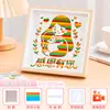 Día de la Madre Patrimonio Cultural Inmaterial Tejido de Bambú Imitación Kit de Materiales Creativos para Bricolaje, Estilo Chino Actividad de Calentamiento para Padres e Hijos Regalo