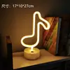Lámpara de escritorio de modelado LED neón transfronteriza Lámpara de atmósfera de celebridad de internet Decoración de dormitorio para las fiestas navideñas Linterna
