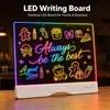 Pizarra LED iluminada transfronteriza, pizarra de escritura para niños, pizarra publicitaria, pizarra luminosa de exhibición, pizarra fluorescente para puesto, pizarra de escritura a mano, pintura DIY