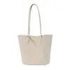 Bolsa de palha tecida estilo retrô coreano, grande capacidade, adequada para ir ao trabalho, uso casual e uso diário; uma bolsa de ombro elegante e versátil que também pode ser carregada sob o braço