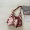 Shuai Mijia 2026 Nueva Moda Bolso Rayado para el Trabajo Gran Capacidad Bolso Sencillo de Nicho para Mujer Bolso de Hombro para Mujer