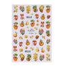 Nuevas pegatinas para uñas transfronterizas hoja de arce de otoño fruta calabaza ardilla Santa Claus copo de nieve pegatinas adhesivas para uñas