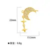 Colgante Geométrico Meizu con Circonita Microincrustada Chapado en Cobre Oro Real de 18 Quilates Accesorios de Joyería para Pulsera Collar DIY Versátil Creativo