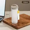 Copo de leite para café da manhã com escala para adultos, copo portátil de leite de soja de grau alimentício, seguro para micro-ondas, copo de água portátil para crianças