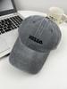 Gorra Lavable Retro Estilo Americano Gris Cemento Combinable Gorra Curva para Mujer Estilo Coreano Gorra para el Sol de Moda Gorra de Béisbol para Hombre