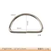 Acessórios para Bolsa Acessórios para Animais de Estimação ao Ar Livre Metal Meio Círculo D-Ring Liga Fivela em D Hardware para DIY Acessórios Fivela em D Fivela de Meio Círculo