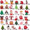 Venta al por mayor 2025 Nuevo Broche de Navidad Alce Aleación de Alta Gama Goteo de Aceite Árbol de Navidad Muñeco de Nieve Campana Pin Decoración