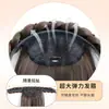 Peluca de simulación para cubrir la línea del cabello, diadema con peluca para mujer 2026, nueva diadema de trenza de espina de pescado de corona alta, tocado integrado