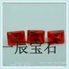 Fabricantes de gemas artificiales de Wuzhou suministran circonita rectangular de color piedra suelta accesorios de diamante suelto para joyería DIY