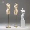 Maniquí de Lencería de Medio Cuerpo para Exhibición en Escaparate de Tienda de Ropa Interior para Hombres y Mujeres, Soporte de Modelo para Trajes de Baño y Sujetadores