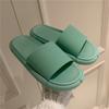 Pantuflas de Verano para Mujer Estilo Coreano a la Moda Sencillas para Pareja para Interior Hogar Baño Planas Color Sólido Sandalias para Hombre 559ss