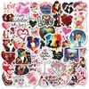 Pegatinas Transfronterizas Modelo Nuevo 300 Día de San Valentín Selección Creativa Rosa Boda San Valentín Amor Pegatinas Impermeables